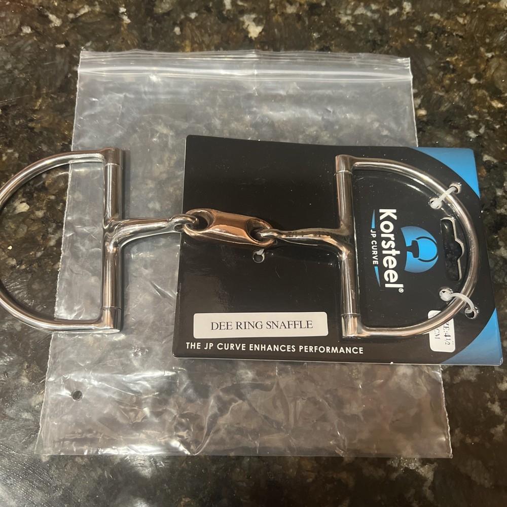 Korsteel bit - Dee Ring Snaffle 4 1/2 Inch