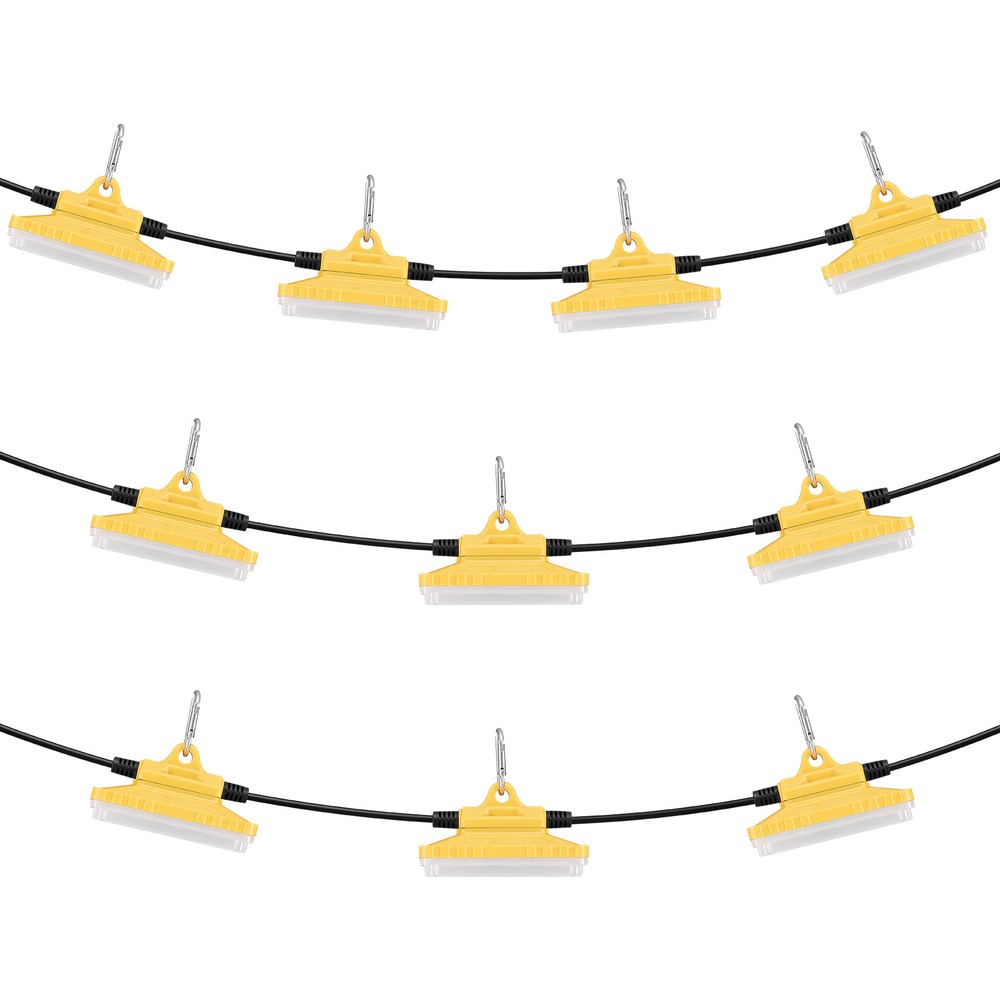 VEVOR 100FT Construction String Lights 150W 15000LM Connectable Waterproof