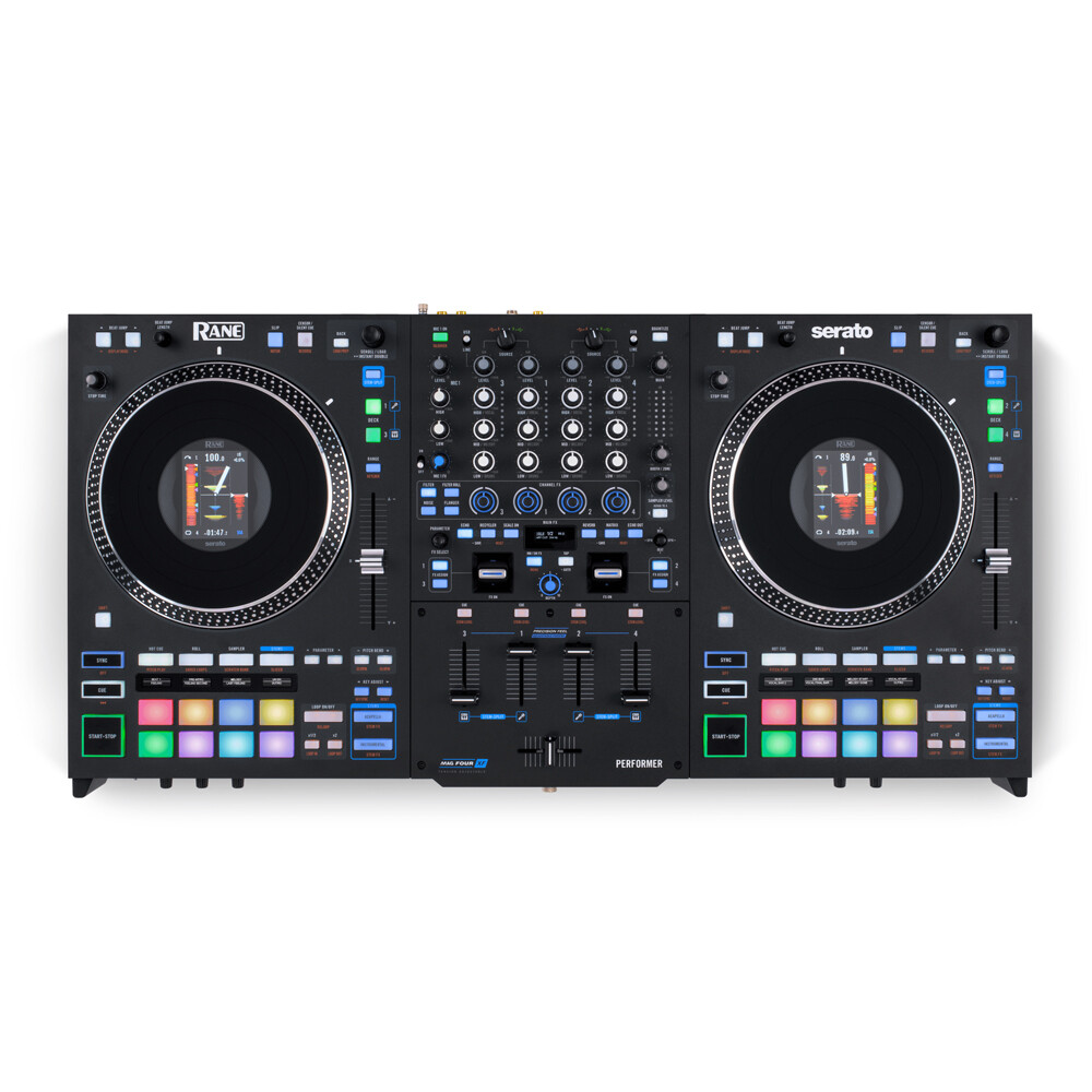 RANE DJ Performer 4 CH MOTORIZED DJ CONTROLLER w/ Black Flight Case