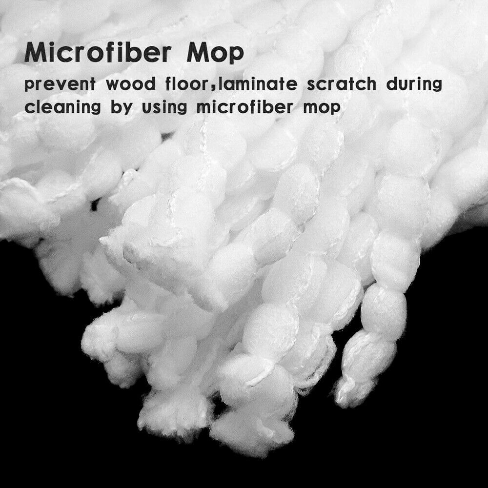 4pcs Replacement Microfiber Mop Head Refill For Spin Mop 360° Easy Cleaning Tool