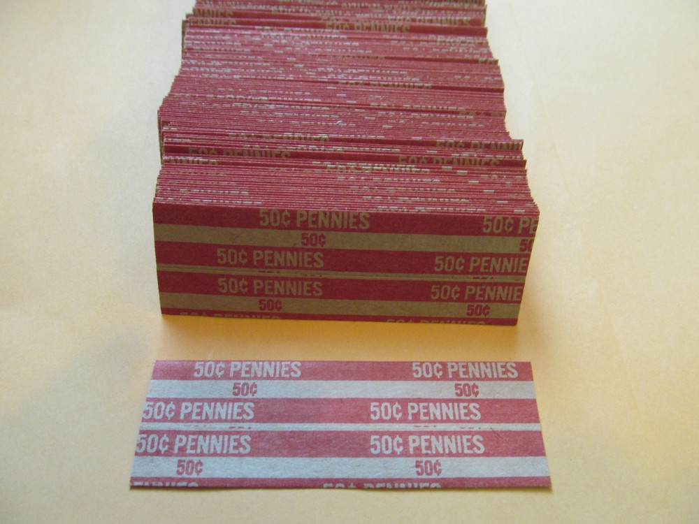 200  FLAT COIN WRAPPERS "PENNY"