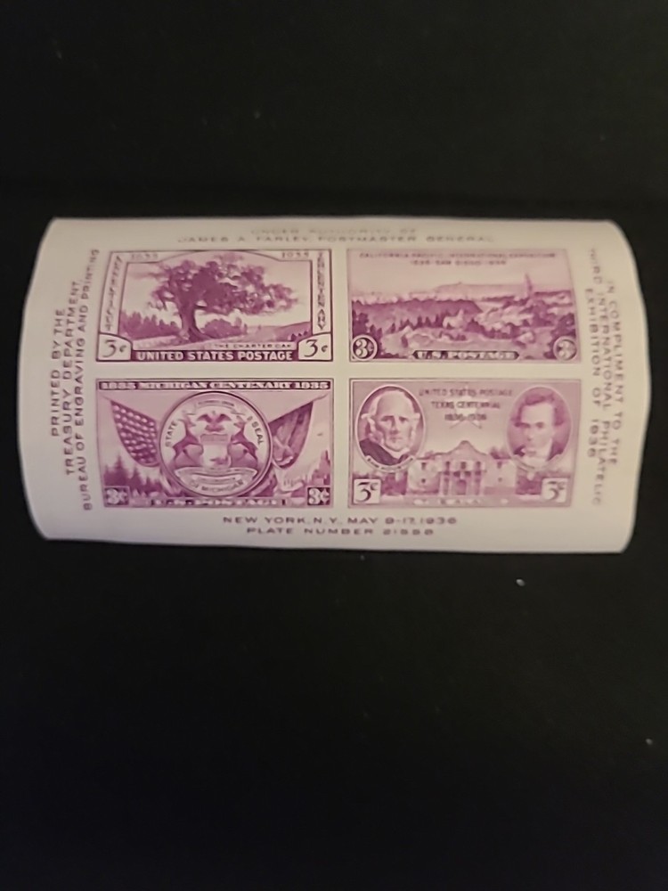 3 International Philatatelic Souvenir Sheets 1936- 1956- 1978 MintNH