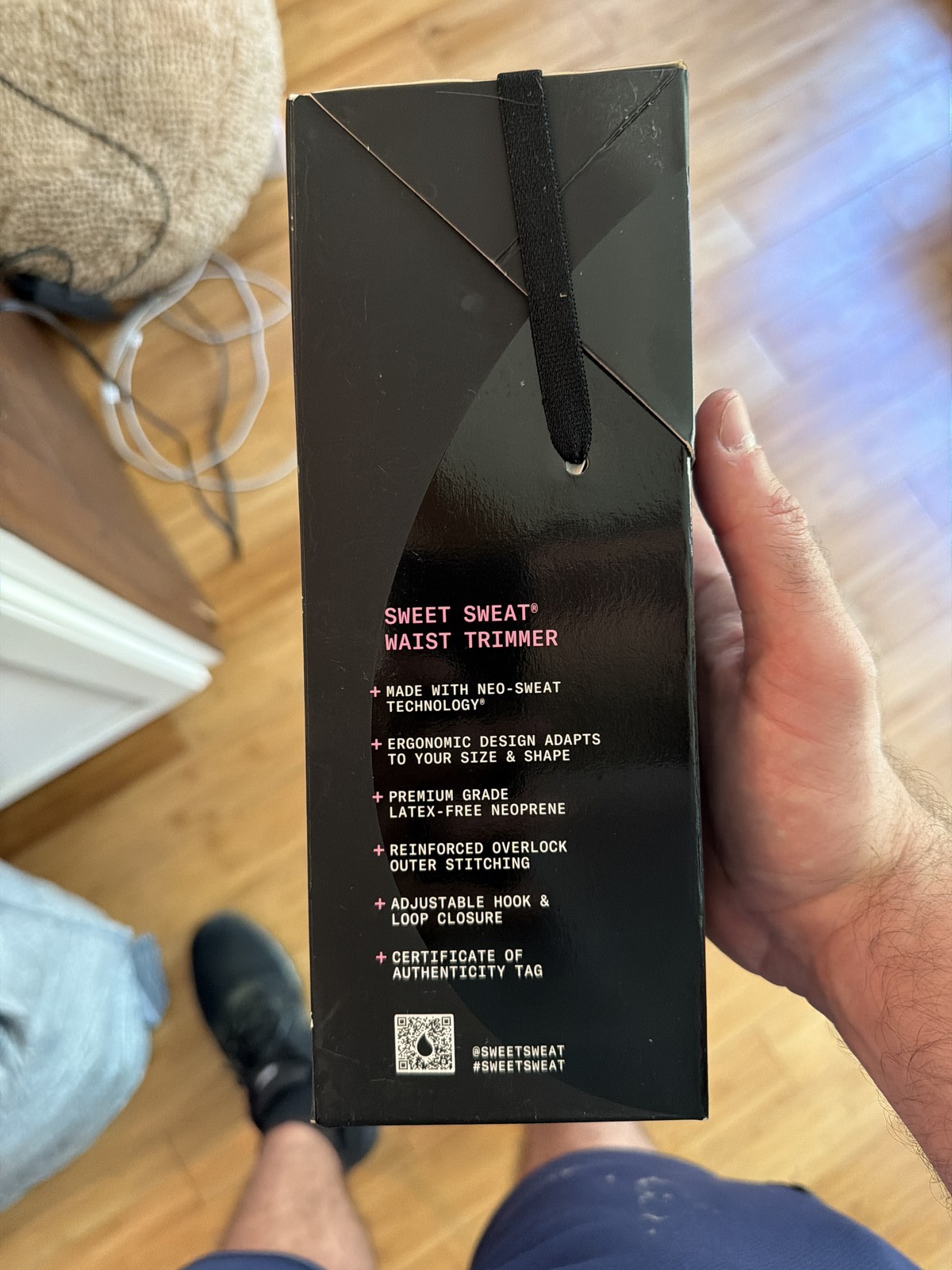 Sports Research Sweet Sweat Waist Trimmer Large Pink Core Series Adjustable