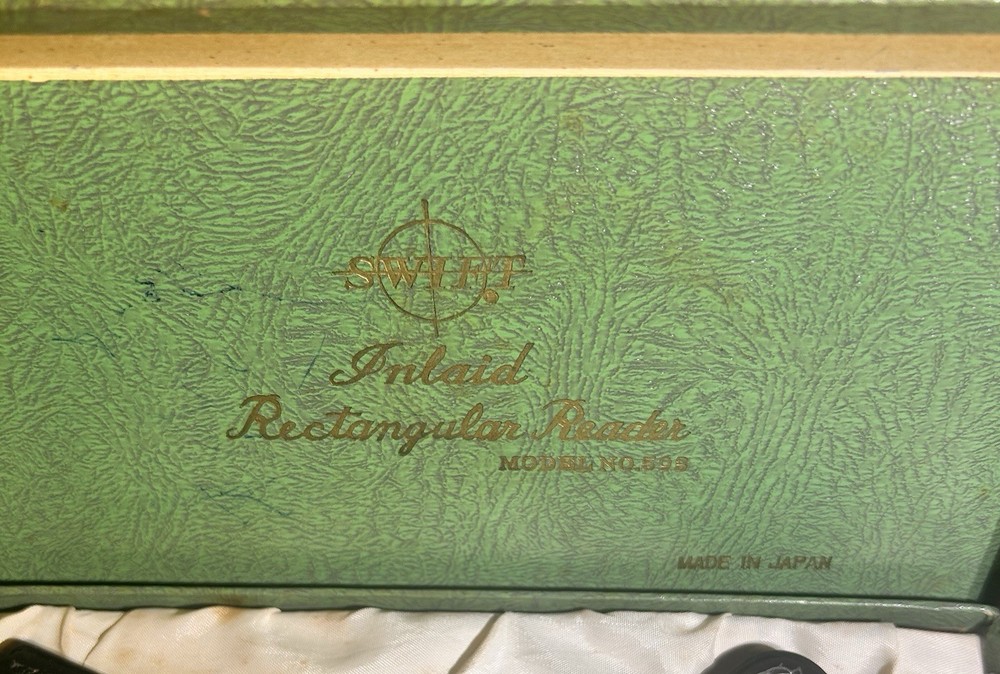 Optical Collectible Mid Century Swift Inlaid Rectangular Reader MagnifyingGlass