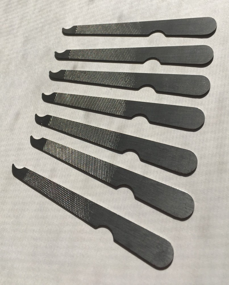 + Fingernail Scraper  3.5" File  Informed Visibility First Class * 7 Each *