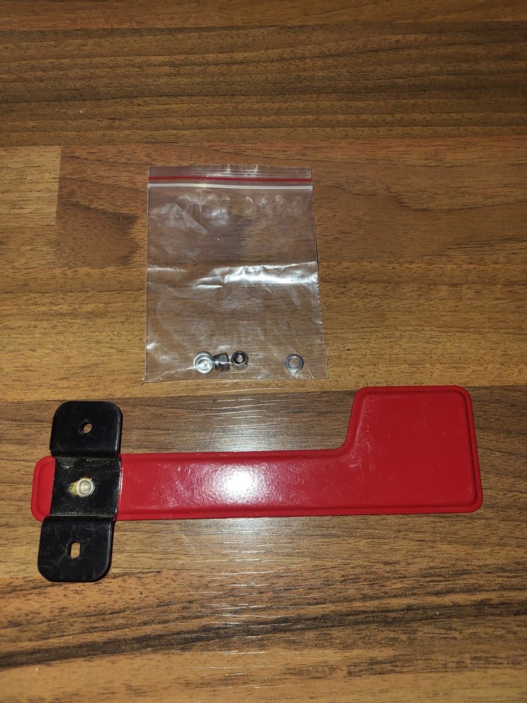 New Durable Red Steel Flag Replacement For Missing/Broken Mailbox With Hardware