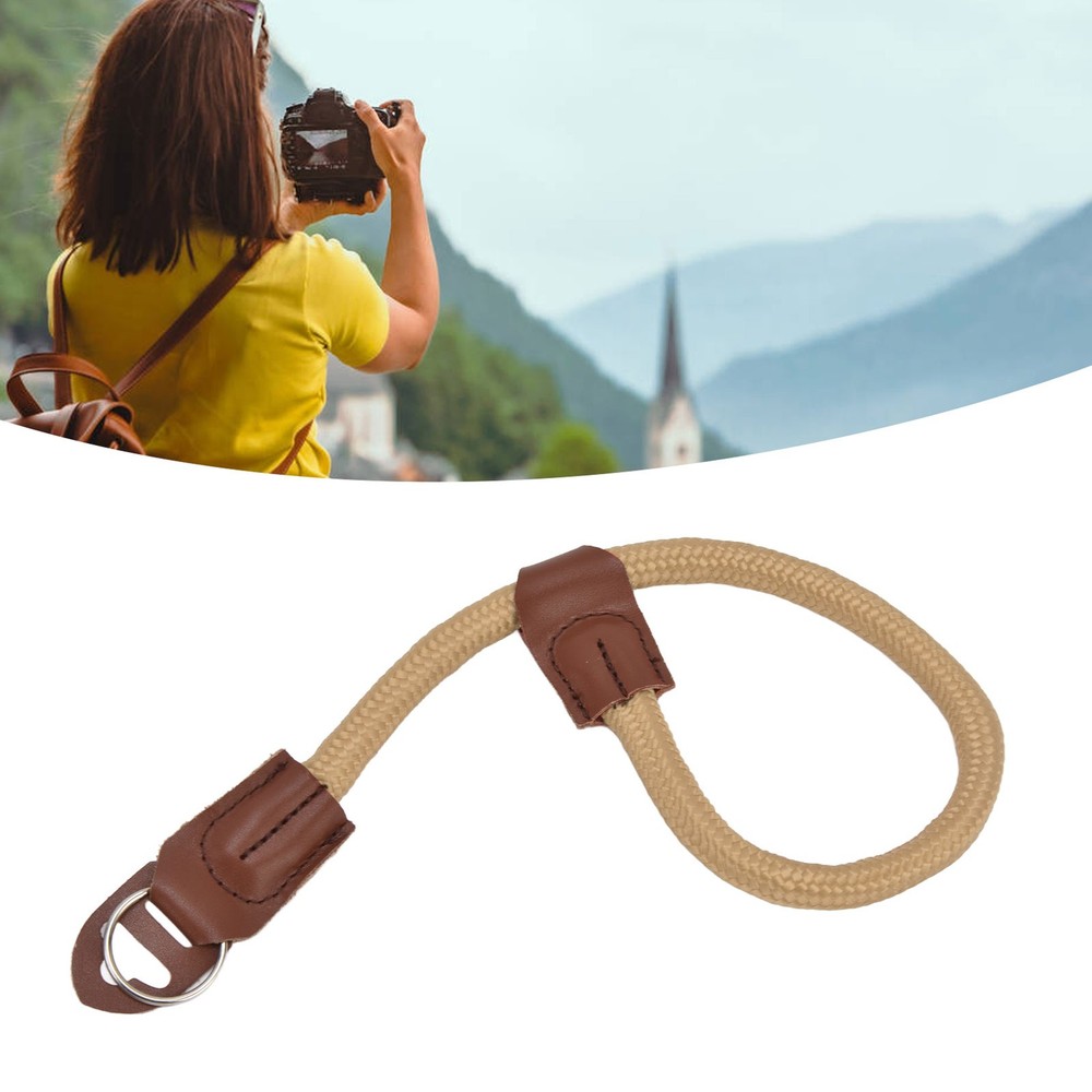 Khaki Adjustable Camera Hand Wrist Strap For Digital SLR Camera Quick