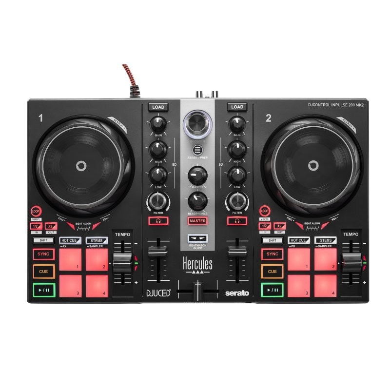 Hercules DJ Learning Kit MK2 w/ Controller, Speakers, Headphones, and Software