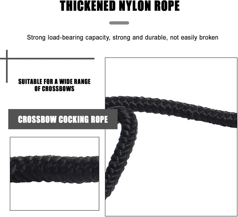 Crossbow Cocking Device with Double Handles - 33 Inch Adjustable Pull Rope