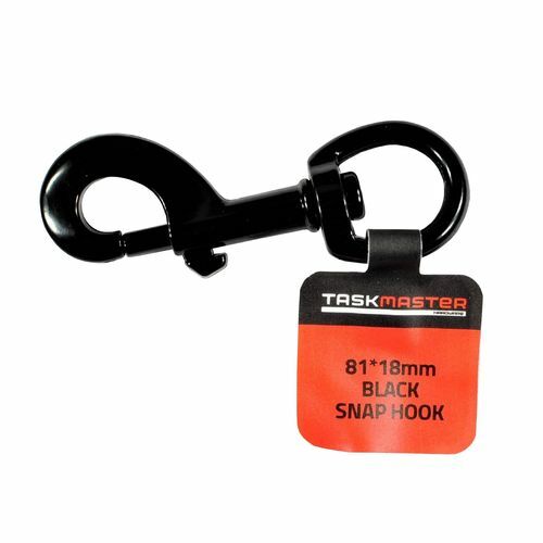 Taskmaster 81 x 18mm Nickel Plated Black Snap Hook