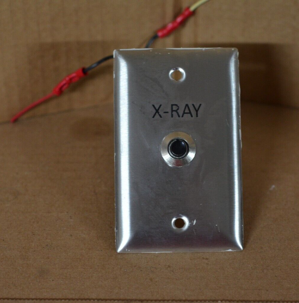 X-ray Exposure Switch Remote Push Button Cover Plate Stainless