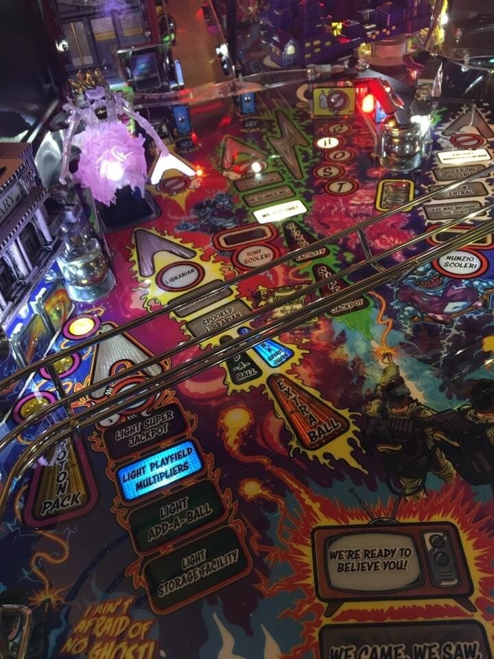 Ghostbusters GB Pinball Machine LIBRARIAN LED Mod Stern
