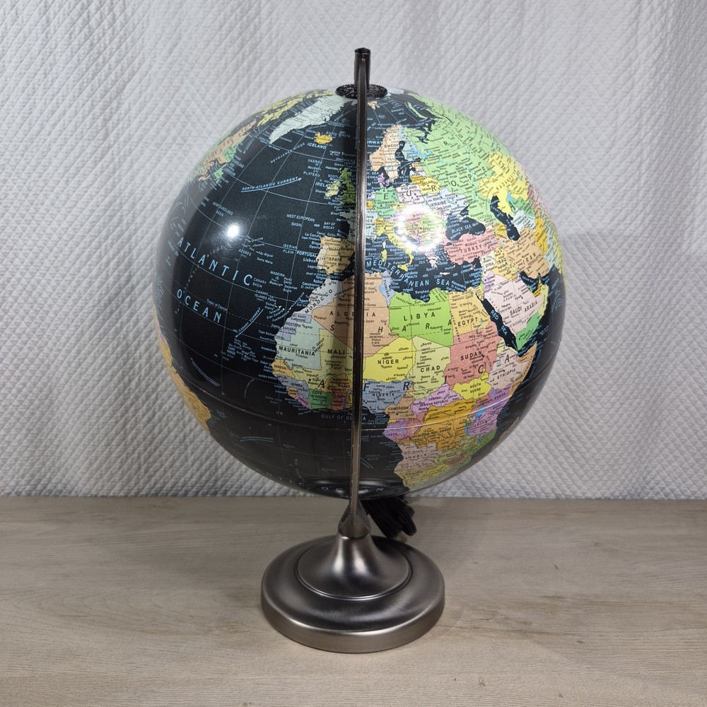 Replogle Orion 12" Black Illuminated Globe Lighted