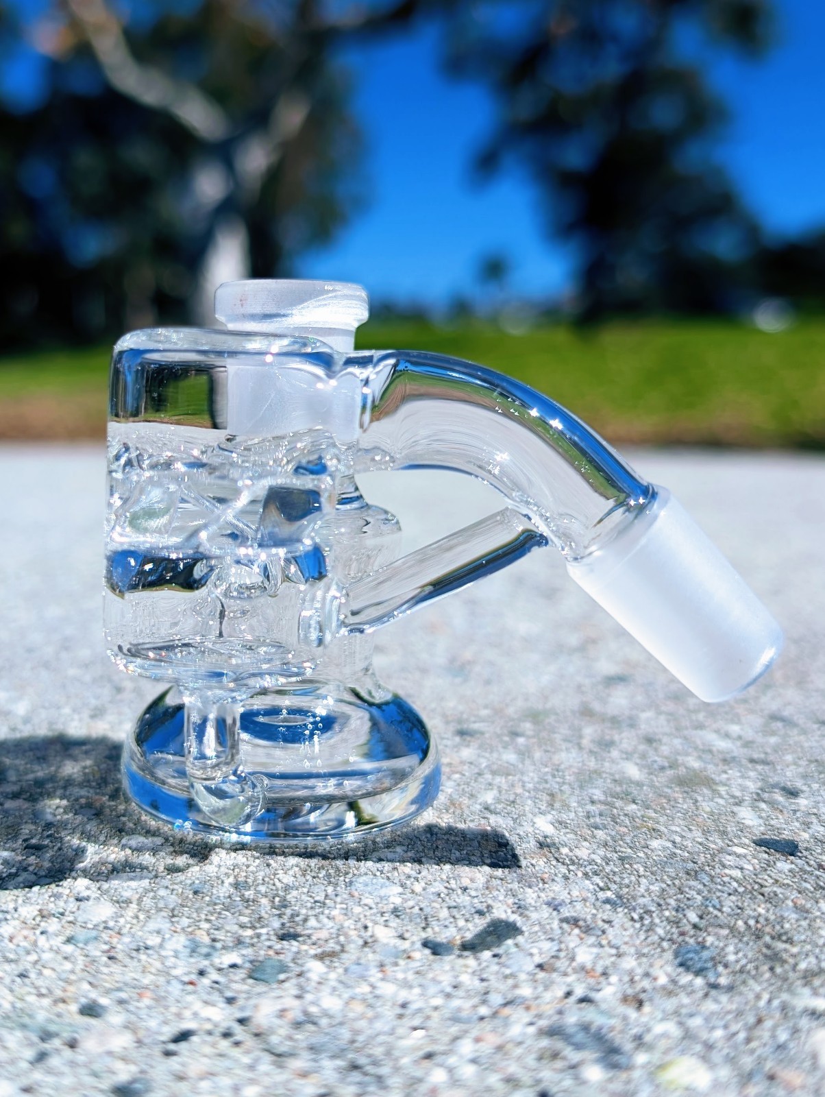 Turbine Perc 14mm 45° Premium Dry Ash Catcher Tobacco Water Pipe Bong Bubbler