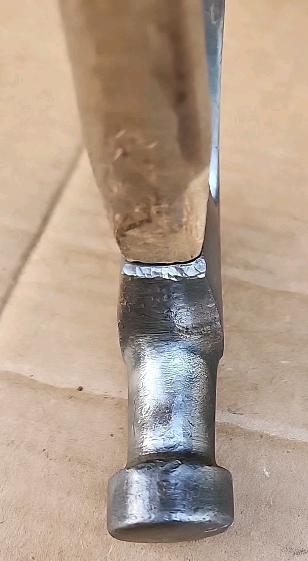 Vtg Heller USA Carpenter Claw Hammer Hickory Handle (Stamped Head)