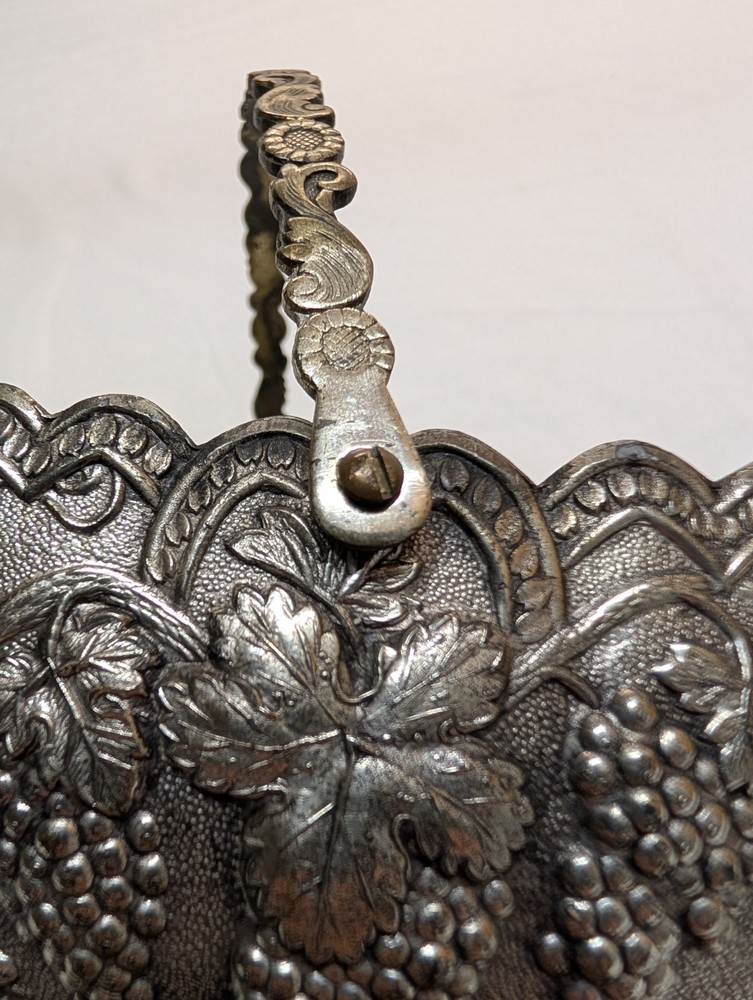 Vintage Daruma Silver Plated Basket/ Bowl/ Candy Dish, Made In Japan