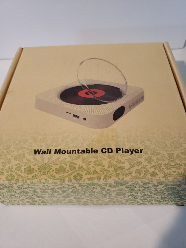 Bluetooth Player Wall Mountable Or Desktop White With Remote