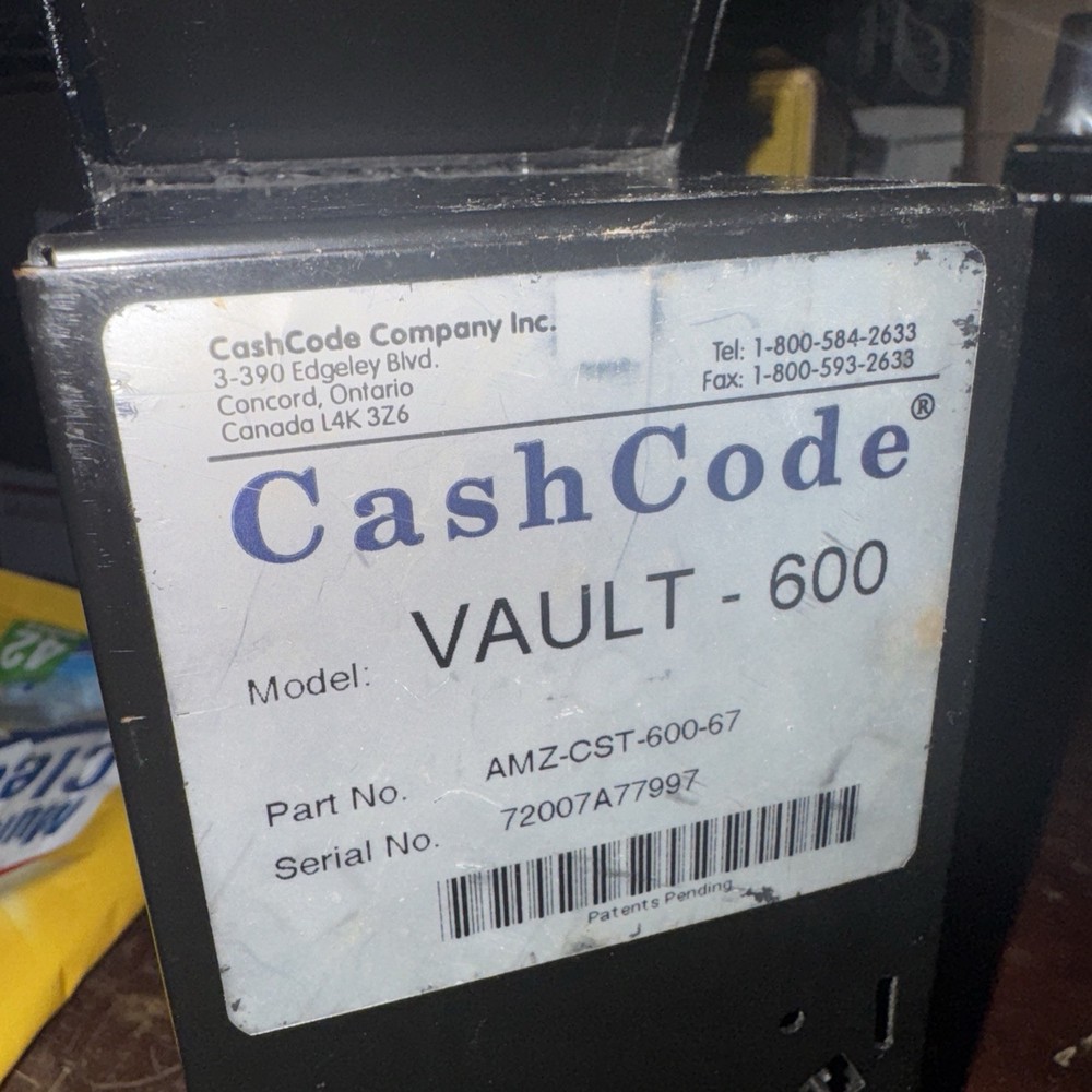 $1-$5 bill accept her cash code model 154