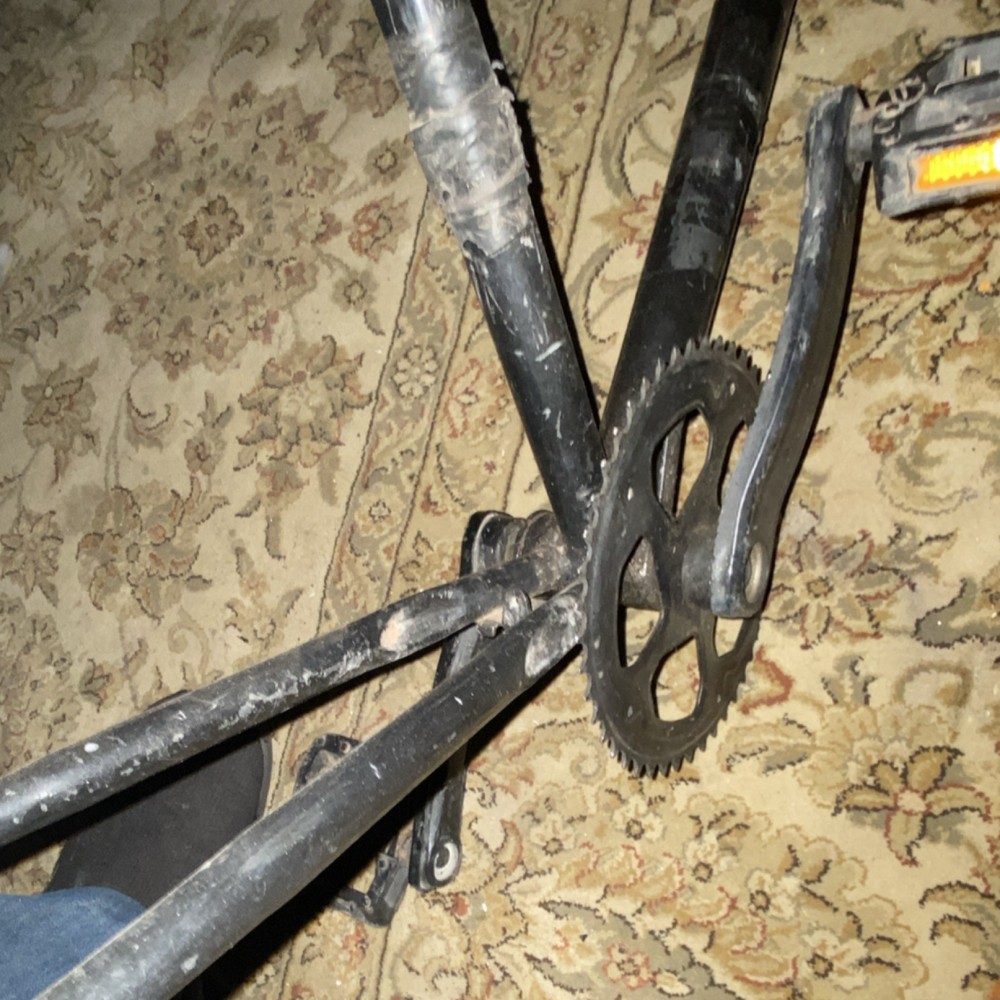 Black Steel Bicycle Frame