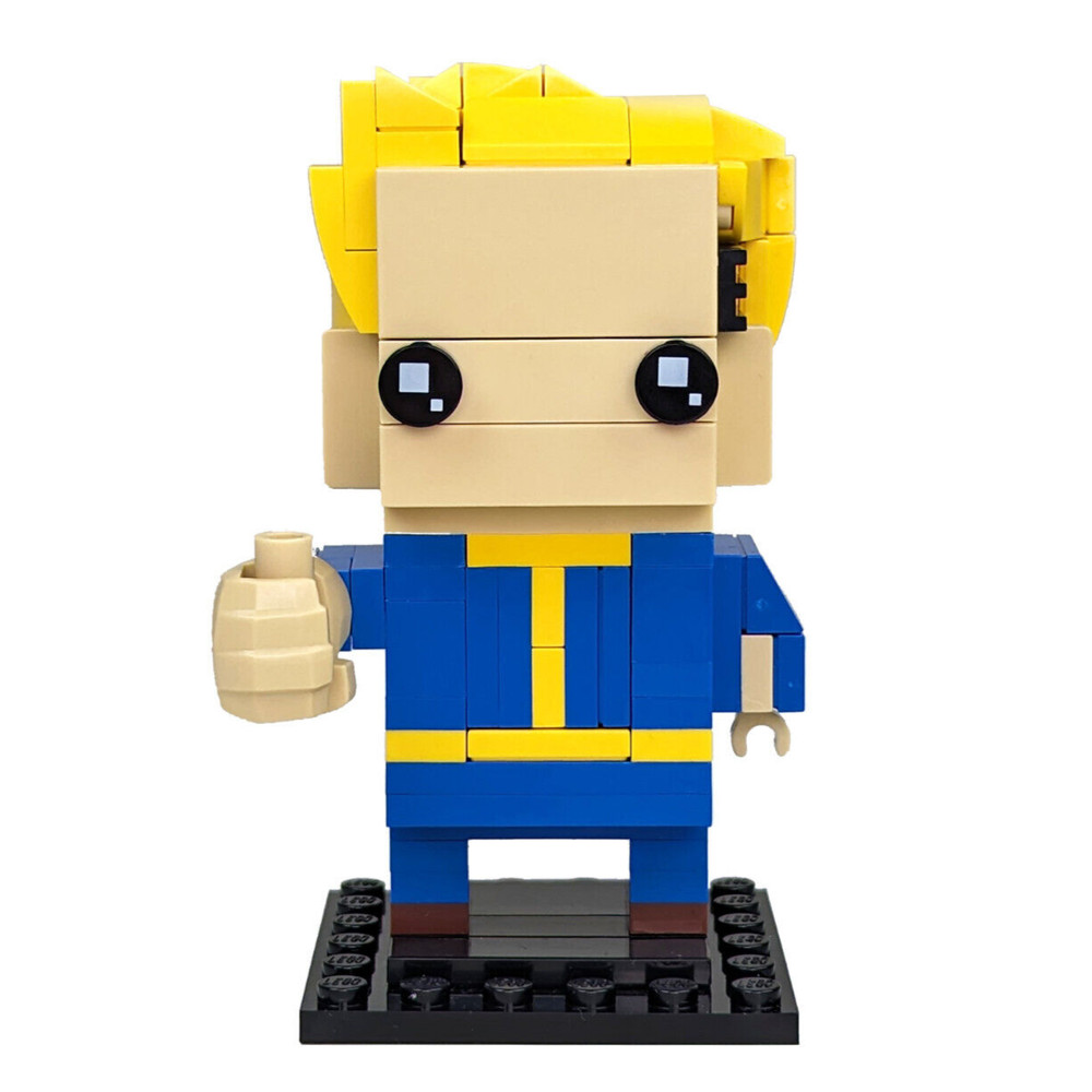 NEW - Vault Boy -  Model Brick Building Set - Vault Tec - Nuclear - MOC - AFOL