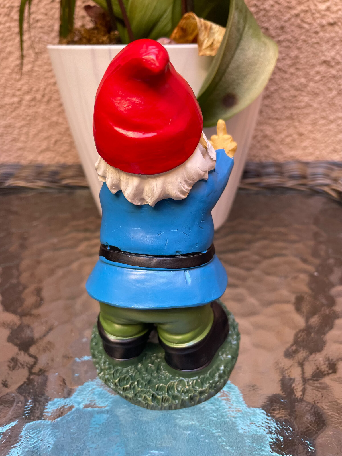 6" Height Garden Gnome Naughty Ornament Home Middle Size Statue Resin Dwarf US