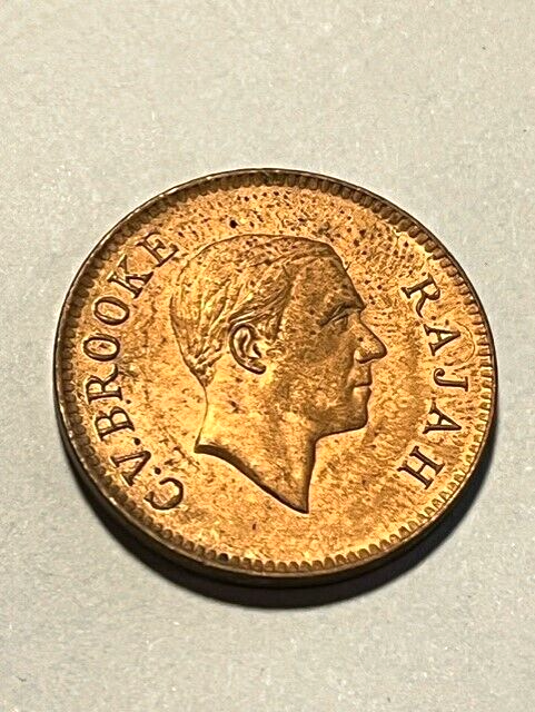 1937-H Sarawak 1 Cent/Red Unc++ #15396