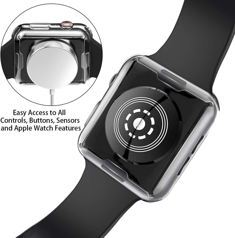 Julk 2-pack Transparent TPU Case For Apple Watch