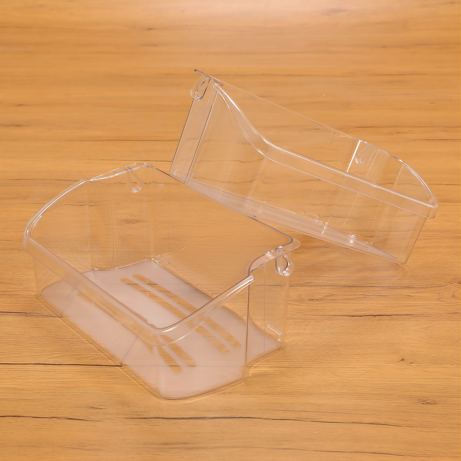 2 Pack Clear Refrigerator Door Bin Shelf #240324502 For Frigidaire Kenmore