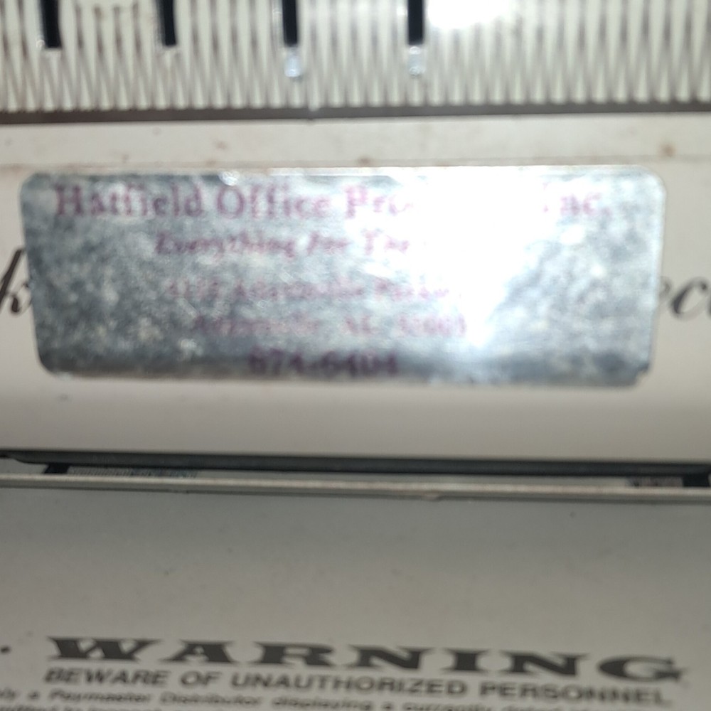 Paymaster Antique Mechanical Check Writer Machine