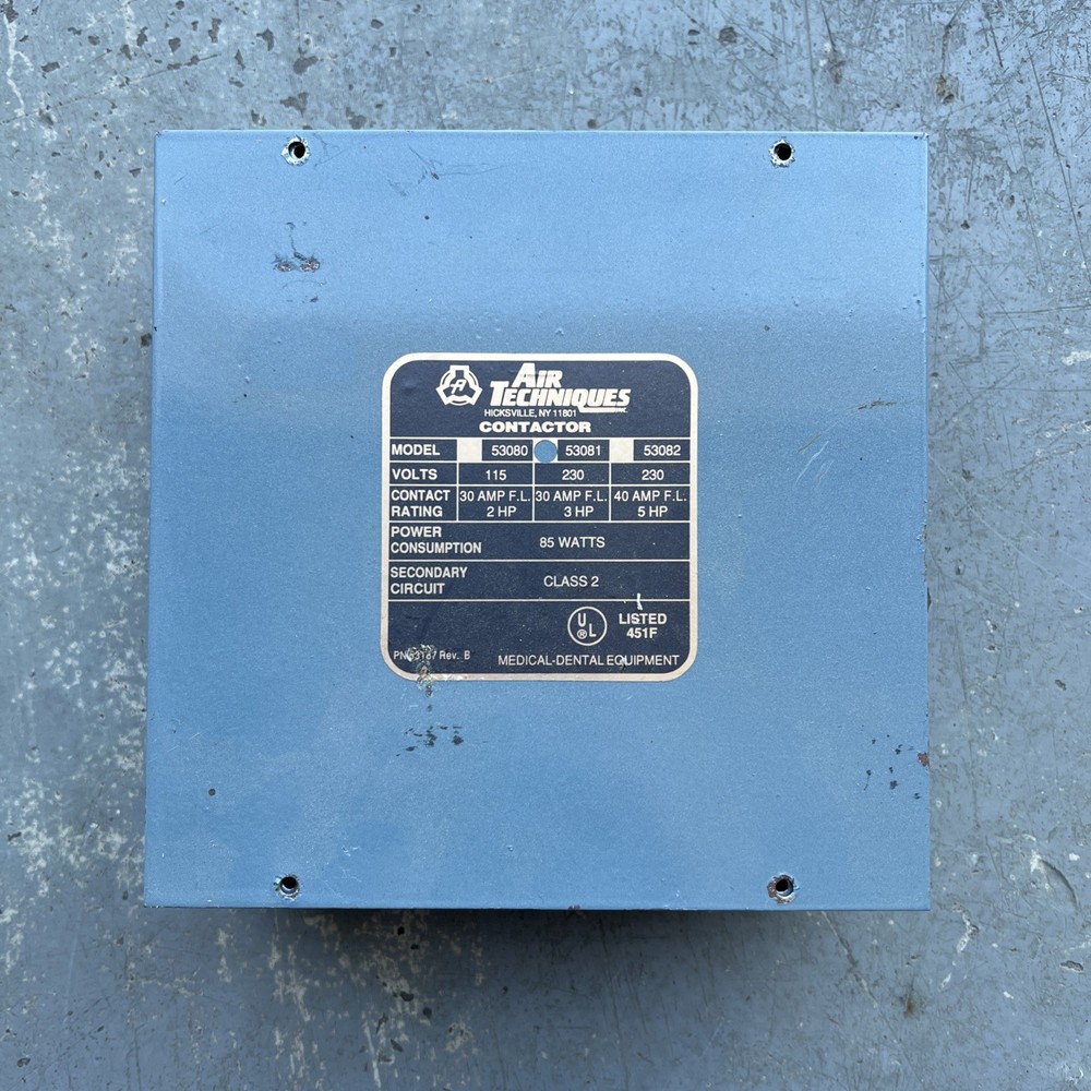 AIR TECHNIQUES COMPRESSOR VACUUM CONTACTOR MODEL 53081