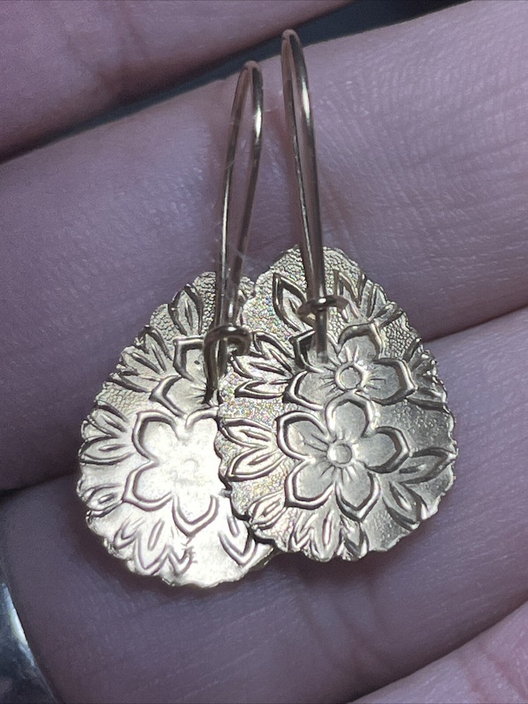 14k Tri-color Gold Earrings
