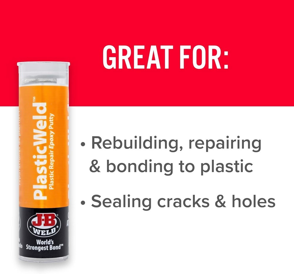 Fast-Setting 2 oz. PlasticWeld Epoxy Putty - Strong, Moldable Adhesive Solution