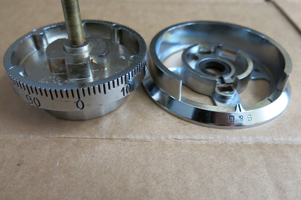 S&G Dial & Ring Set Chrome Finish USED