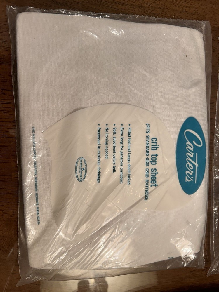 NIP VTG Carter’s Sheet Set Fitted And Flat/Top Crib Sheets