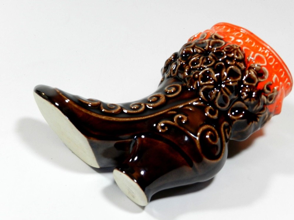 Vintage Ceramic Victorian Shoe Boot Planter