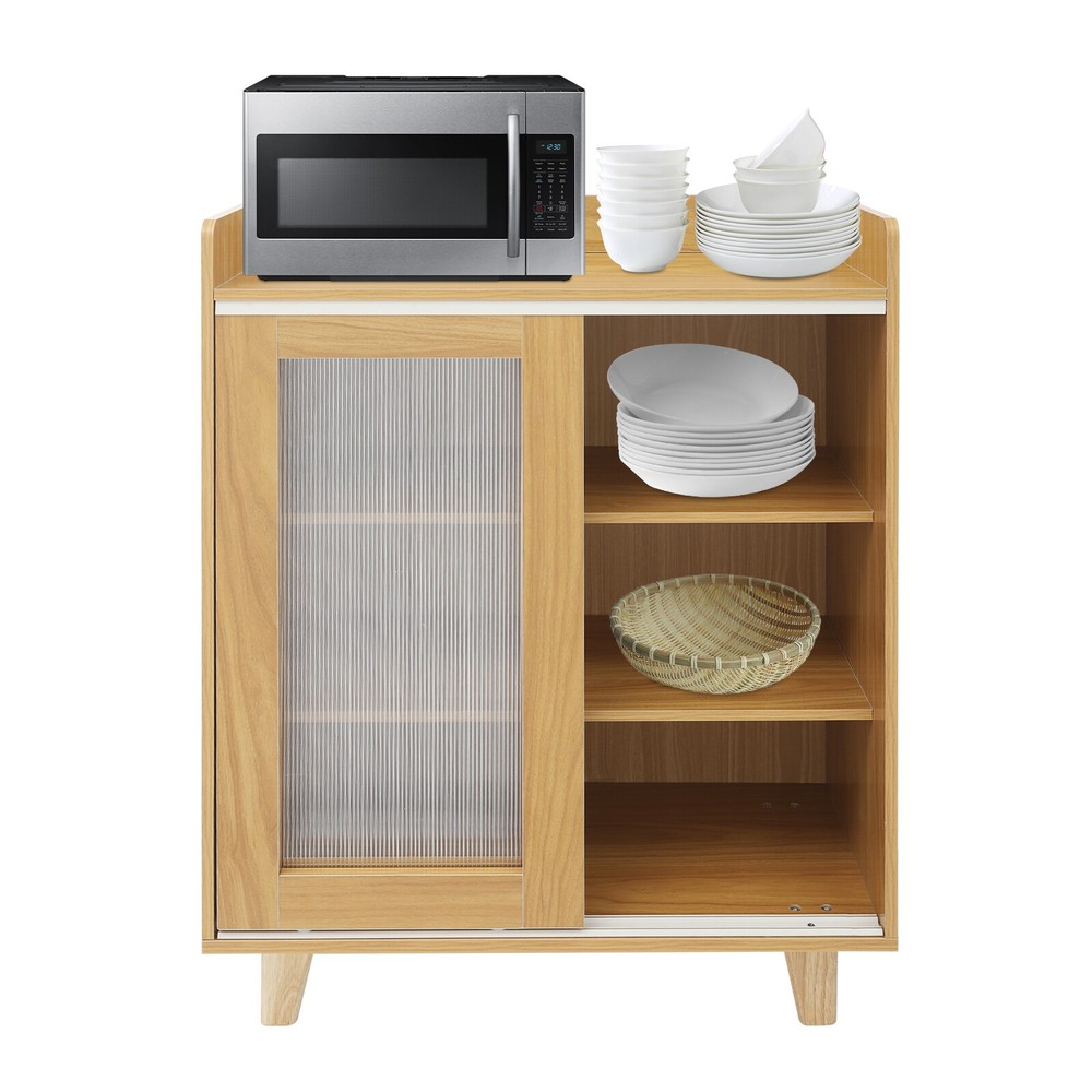Sideboard Rectangular Kitchen Storage Organizer Floor Standing Storage Cabinet