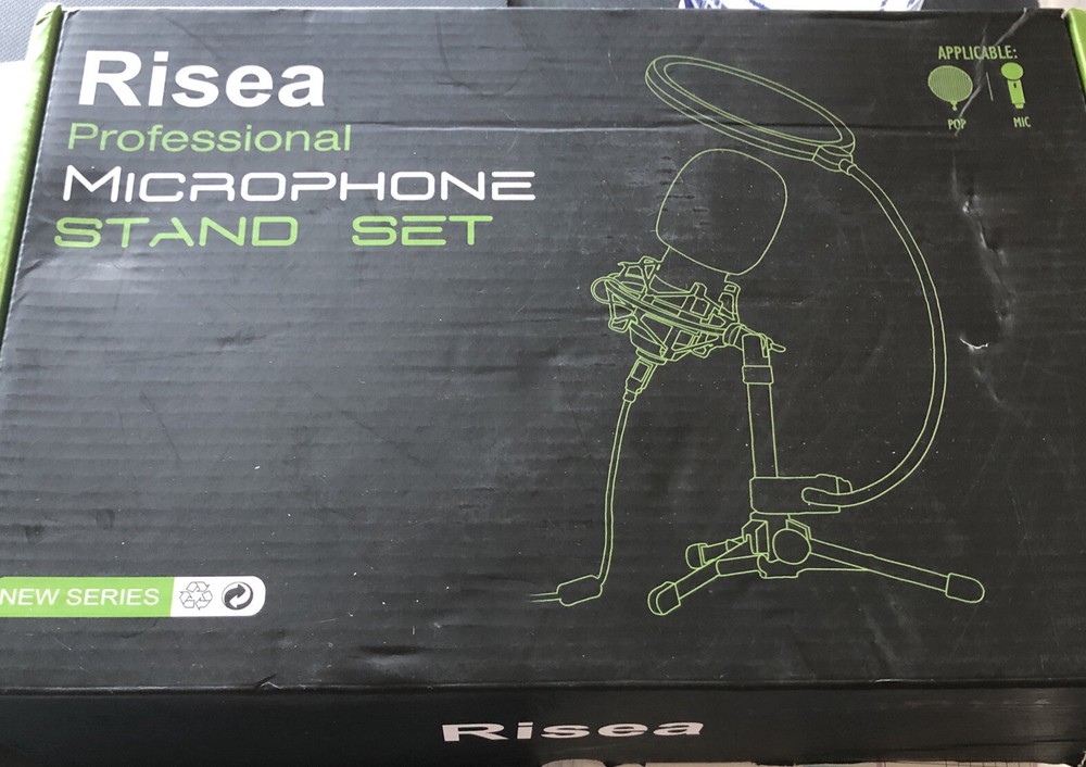 RISEA PROFESSIONAL MICROPHONE STAND SET NEW OPEN BOX