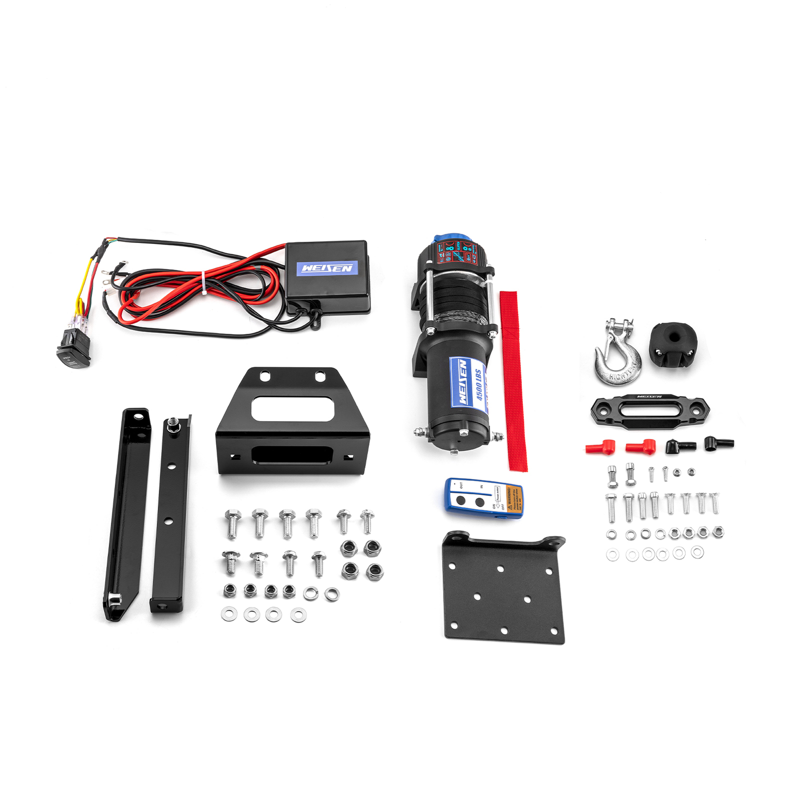 4500lb Electric Winch Mount Combo Kit For 2008-22 Polaris RZR 570/800 Trail 570