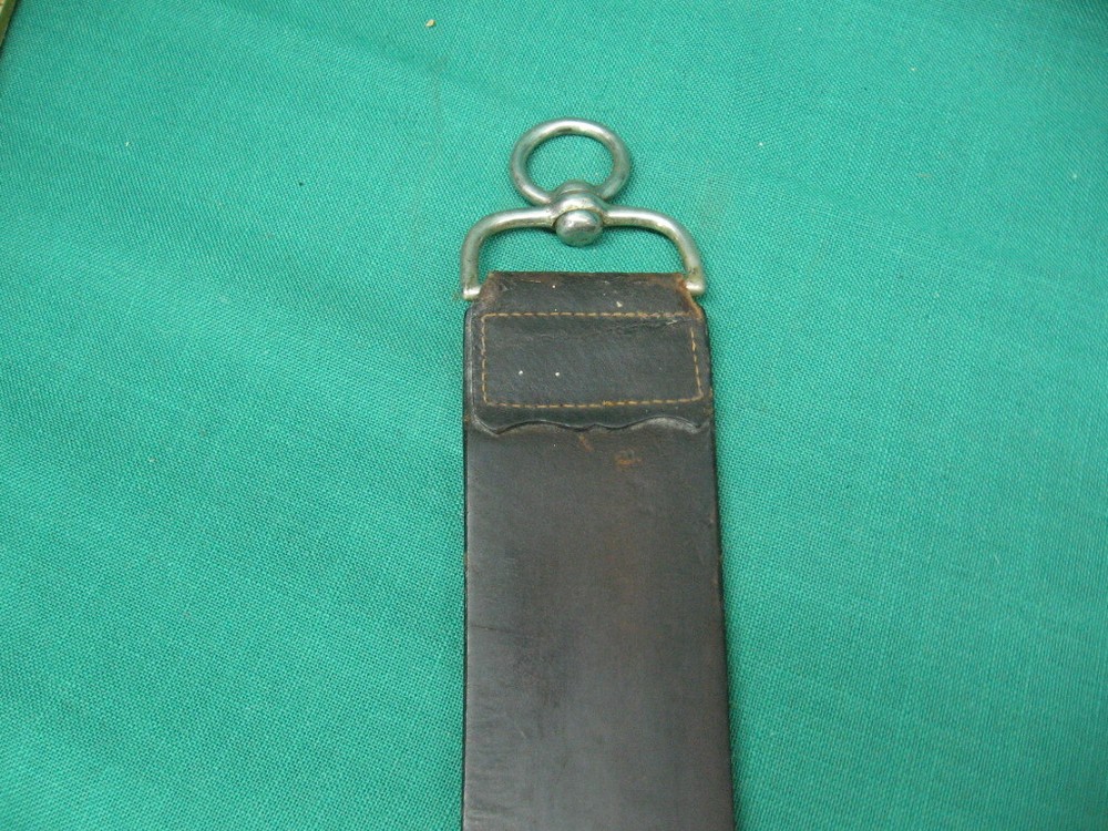 WWI U.S. Cavalry Marked leather Razor Strap Sunasack Irwin Chicago Authentic (8M
