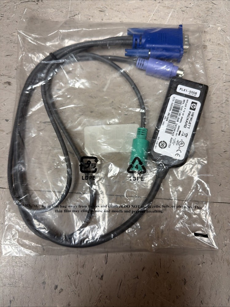 HP KVM IP Console Cable Interface Adapter 262587-B21  New
