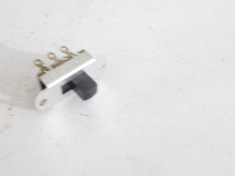 SLIDE SWITCH- W/BLACK BUTTON- DOUBLE POLE / SINGLE THROW   - NEW - M7H