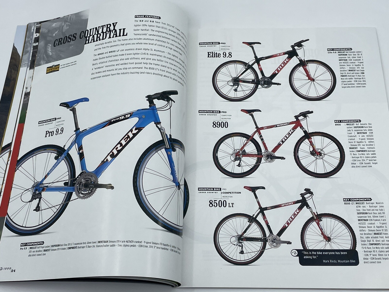 NEW 1999 TREK Bicycles Full-Line Catalog USPS LANCE ARMSTRONG! Road MTB BMX Etc