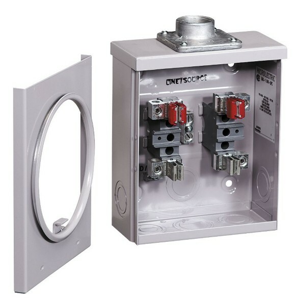 Microelectric 100A Overhead Meter Socket 1-1/4 Hub