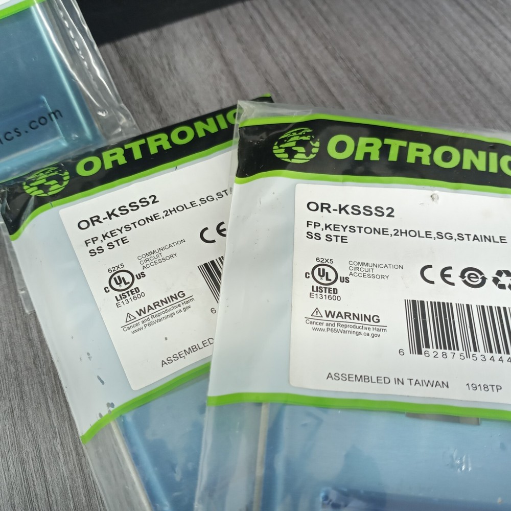 Ortronics FP Keystone Face Plates Lot