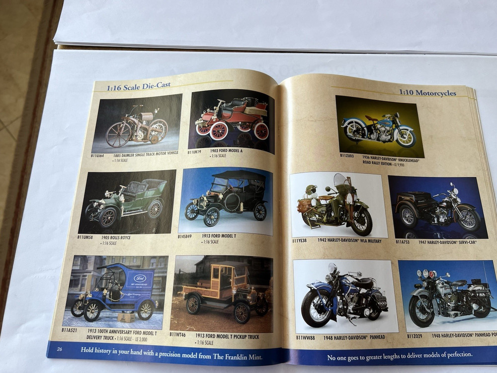 2005 FRANKLIN MINT Die-Cast Precision Replicas Catalog