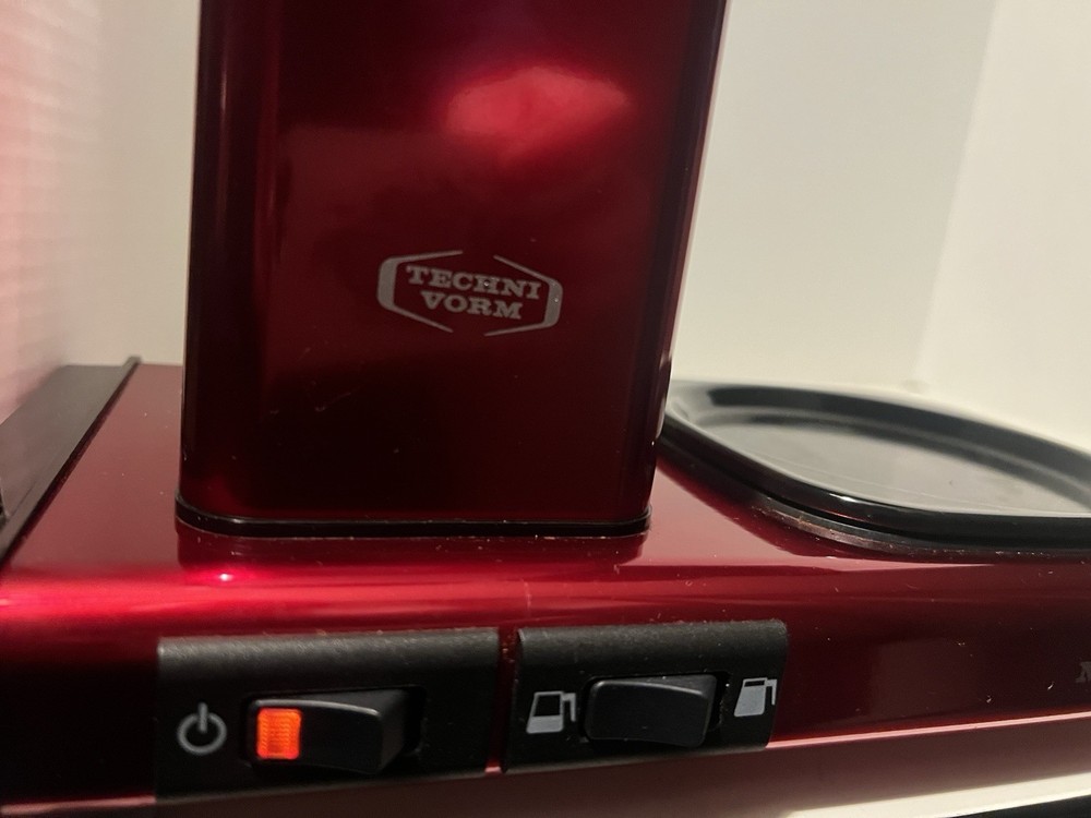 Technivorm Moccamaster 10-Cup Coffee Maker Apple Red - Tested & Missing Parts