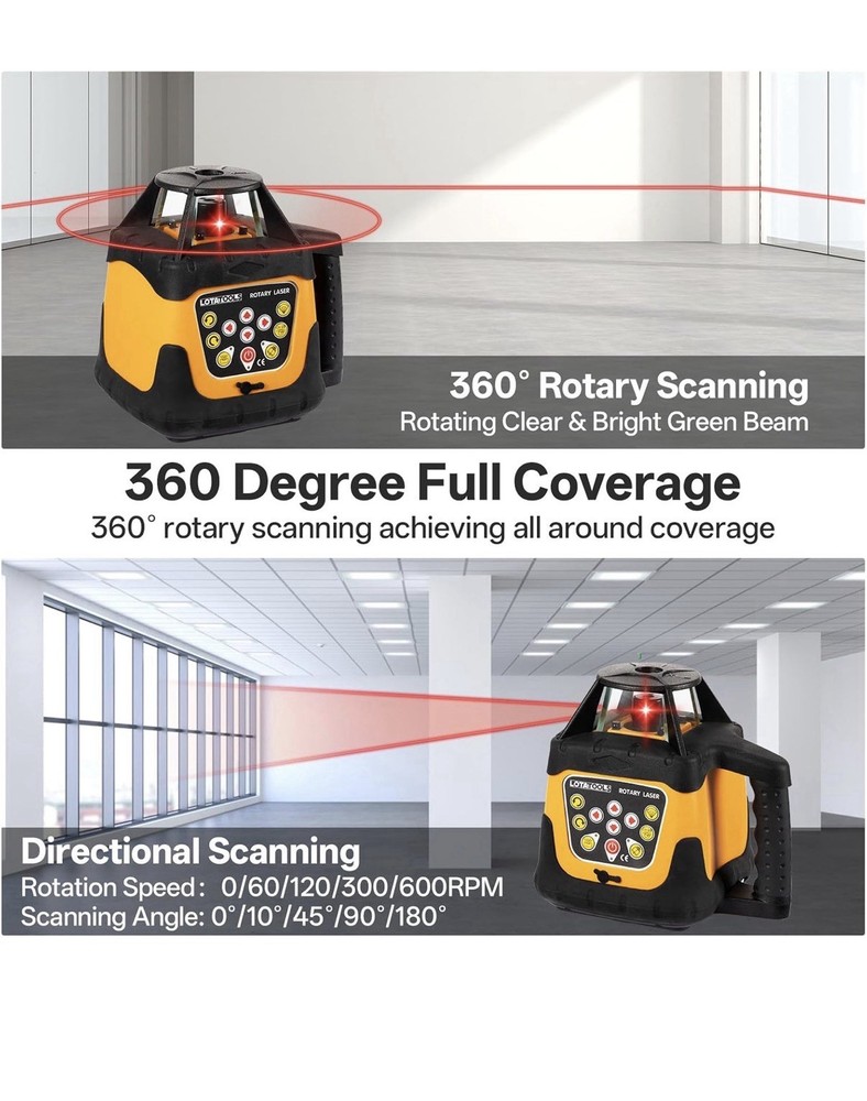 Self-Leveling Rotary Laser Level Kit
