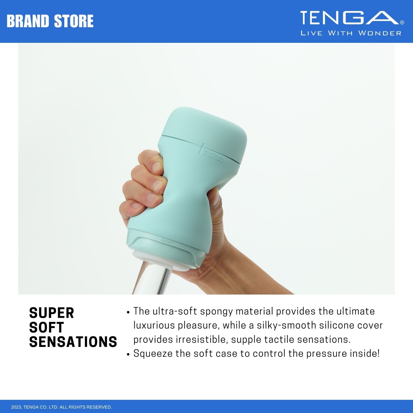 TENGA Puffy Soft Touch Male Reusable Masturbator/ Stroker NIB NWT