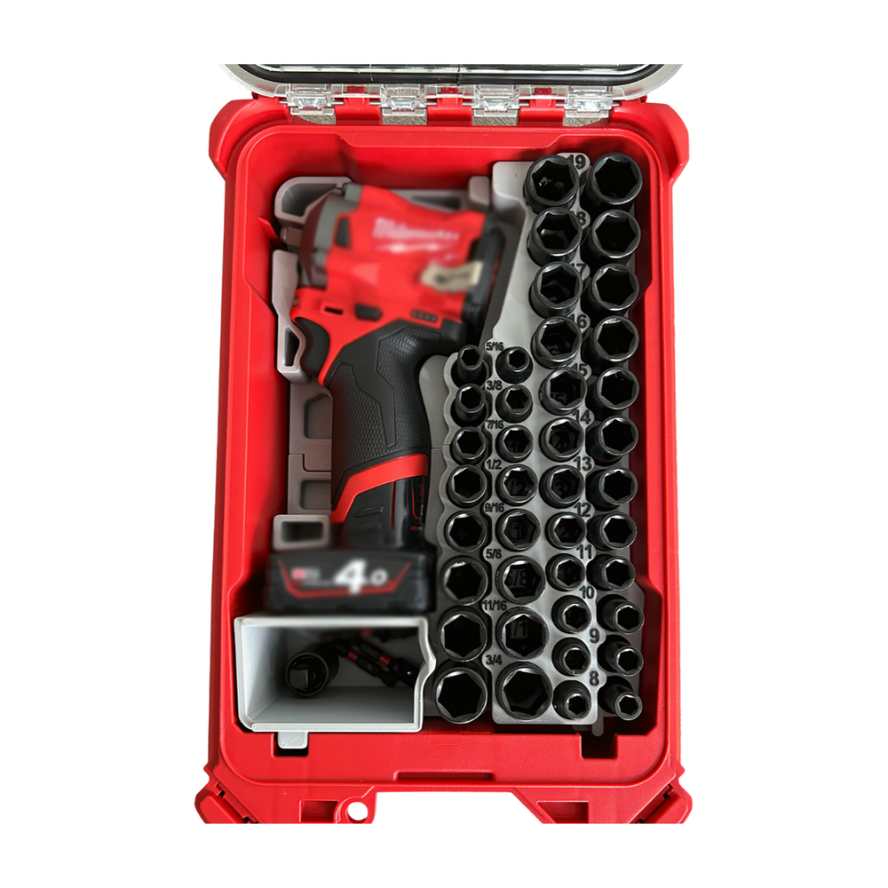 Milwaukee M12 M12 Stubby Impact 3/8" Packout Compact Insert Organizer Tray Tool