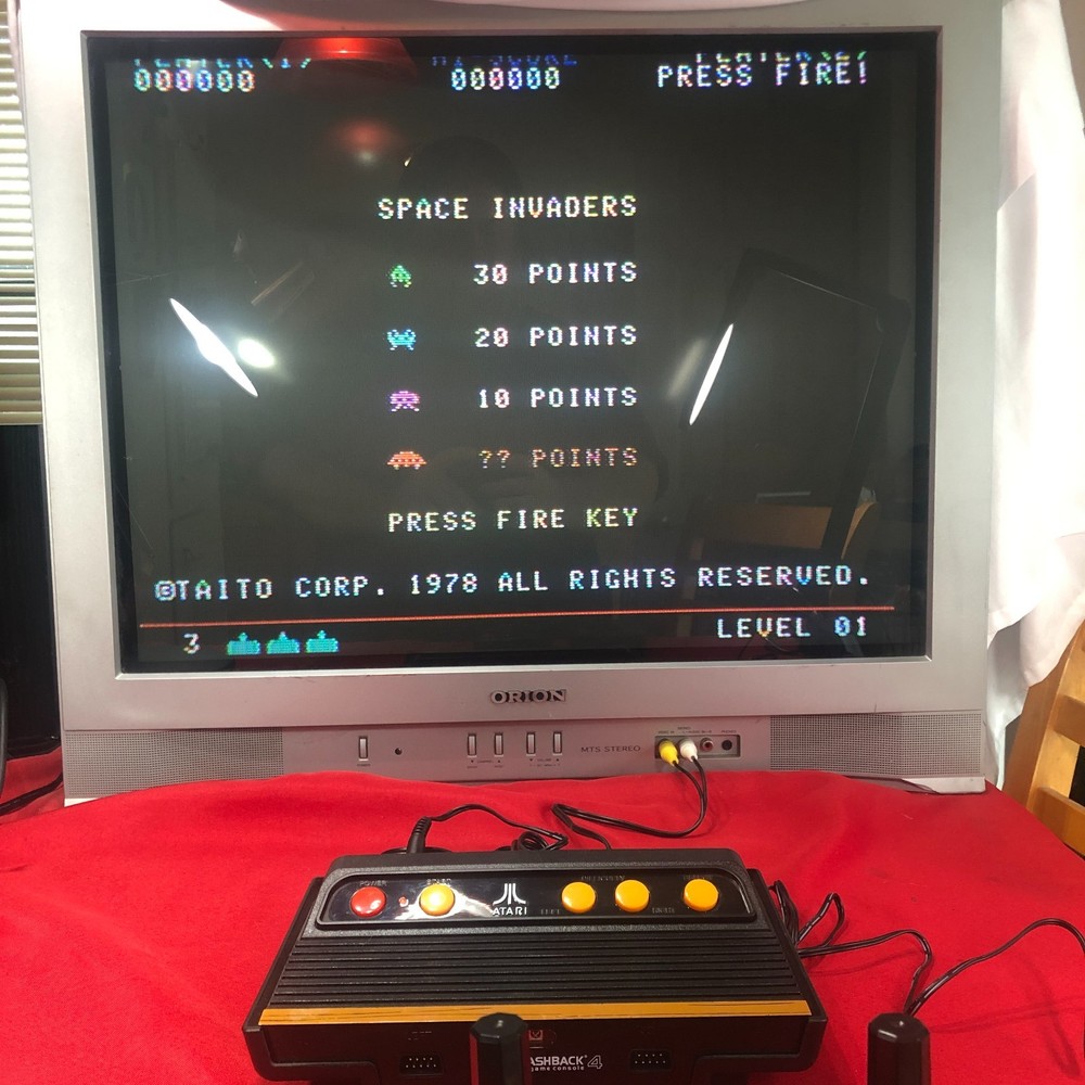 Atari Flashback 4 game console 75 games 2 controllers - VIDEO OF IT WORKING!